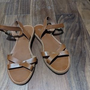 Madewell boardwalk crisscross sandal 7.5